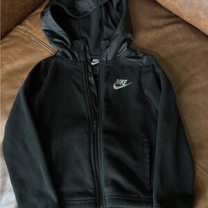 Nike Kids Black Full-Zip Hoodie